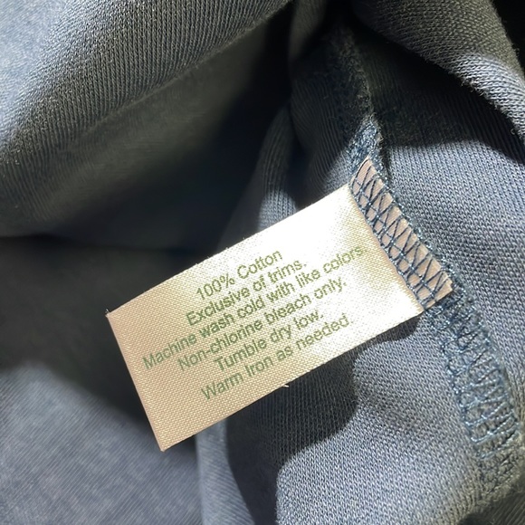 Criquet Shirts Criquet Mens Xl Solid Blue Long Sleeve Soft Cotton